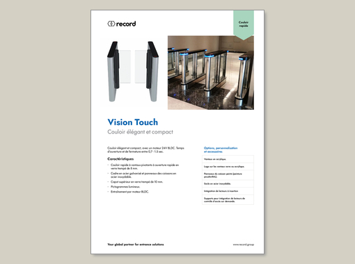 record Vision Touch fiche technique
